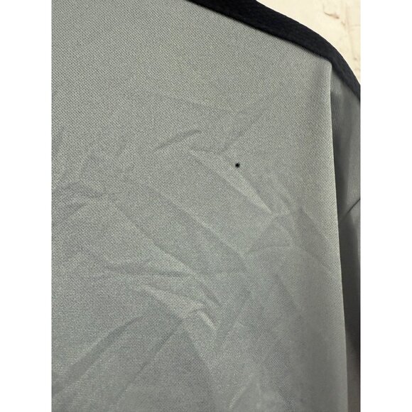 NIKE Track Jacket Mens Size Large Gray Black Race Stripe Full Zip Polyester - Picture 7 of 10